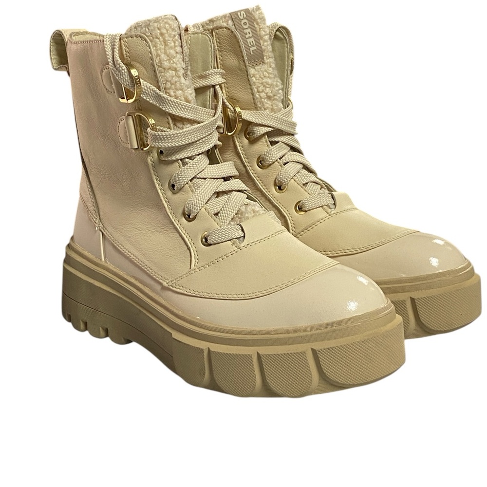 Sorel Women's Caribou X Boot Cozy Faux Shearling Trim Waterproof Boots Size 9.5